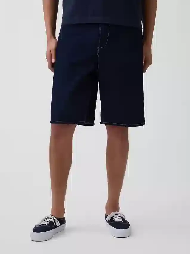 10.5" Baggy Denim Carpenter Shorts