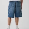 10.5" Baggy Denim Carpenter Shorts