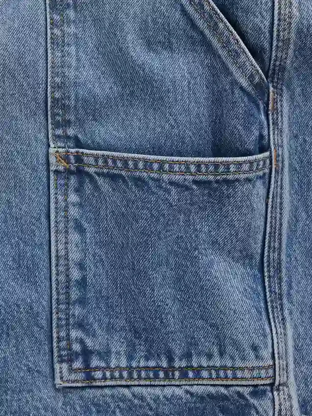 10.5" Baggy Denim Carpenter Shorts