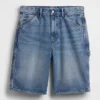 10.5" Baggy Denim Carpenter Shorts