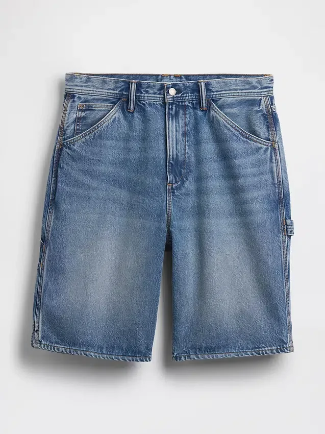 10.5" Baggy Denim Carpenter Shorts
