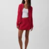 100% Cotton Cable-Knit Mini Skort