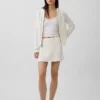 100% Cotton Cable-Knit Mini Skort