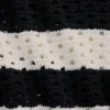 100% Cotton Crochet Boatneck Sweater