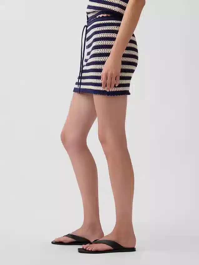 100% Cotton Crochet Easy Mini Skort