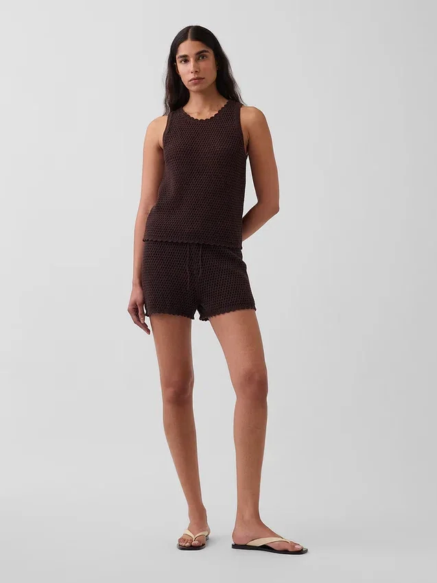 100% Cotton Crochet Easy Shorts