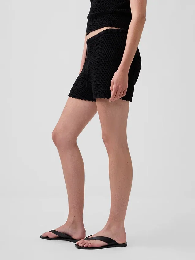 100% Cotton Crochet Easy Shorts
