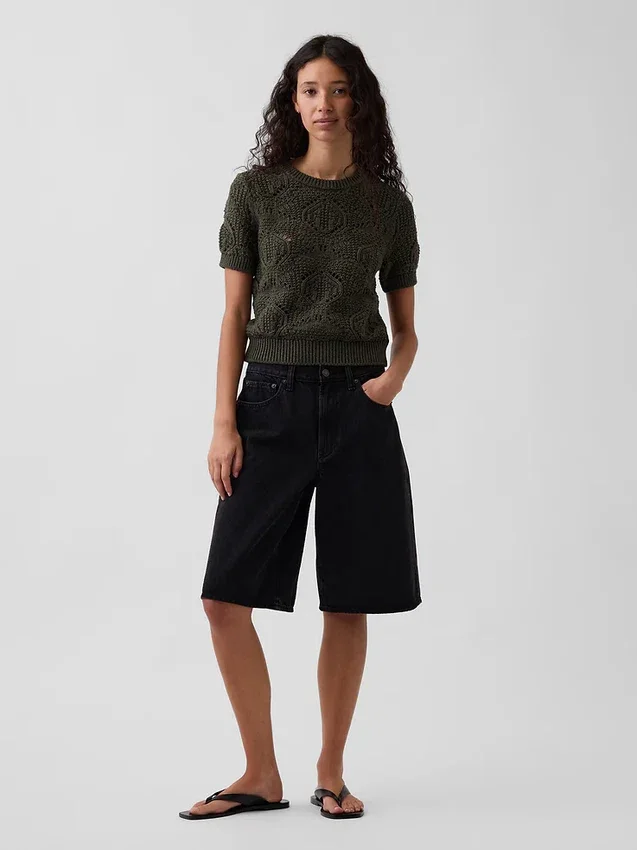 100% Cotton Crochet Sweater
