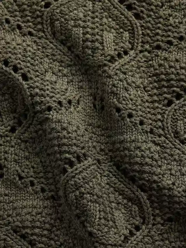 100% Cotton Crochet Sweater