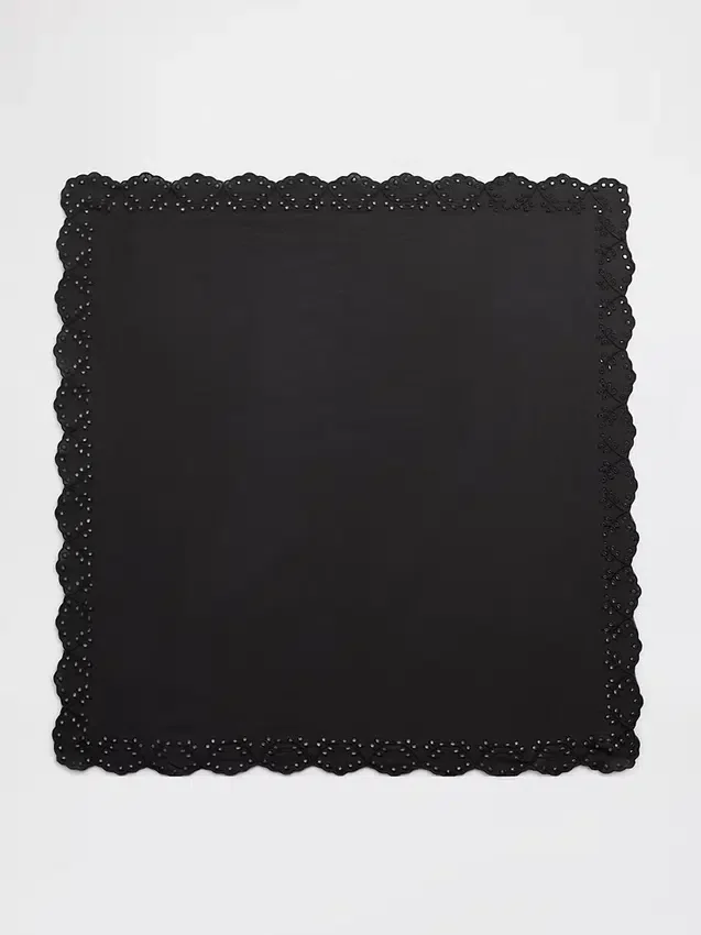 100% Cotton Eyelet Bandana Scarf