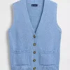 100% Cotton Pocket Sweater Vest