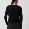 100% Cotton Pointelle Crop Sweater