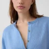 100% Cotton Relaxed Crop Cardigan Sweater