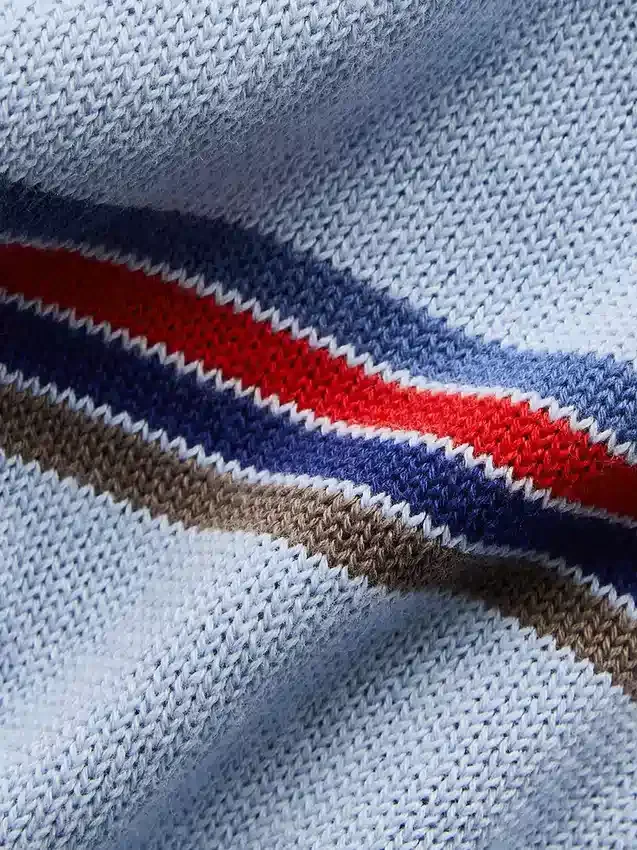 100% Cotton Relaxed Polo Sweater