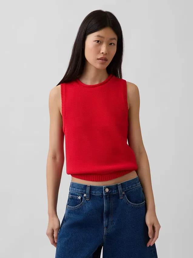 100% Cotton Sweater Vest