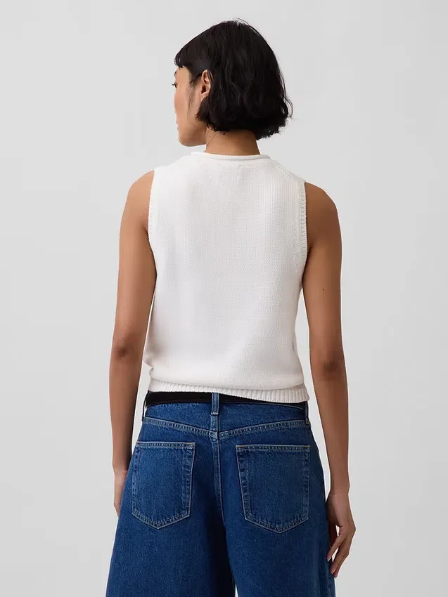 100% Cotton Sweater Vest