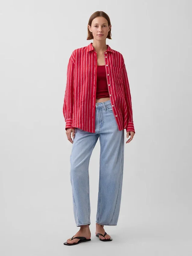 100% Linen Oversized Shirt