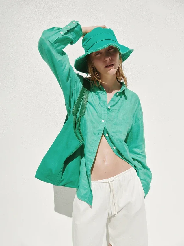 100% Linen Oversized Shirt