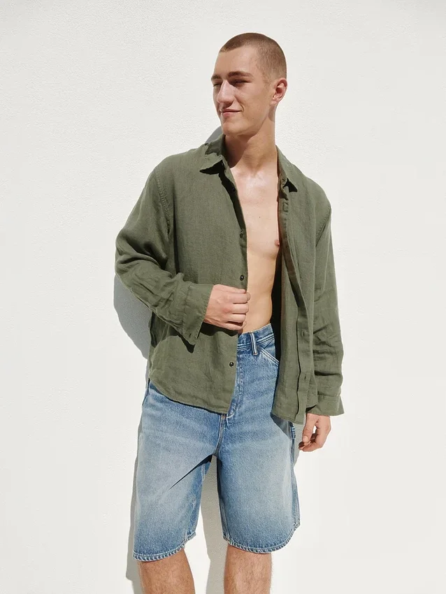 100% Linen Relaxed Shirt