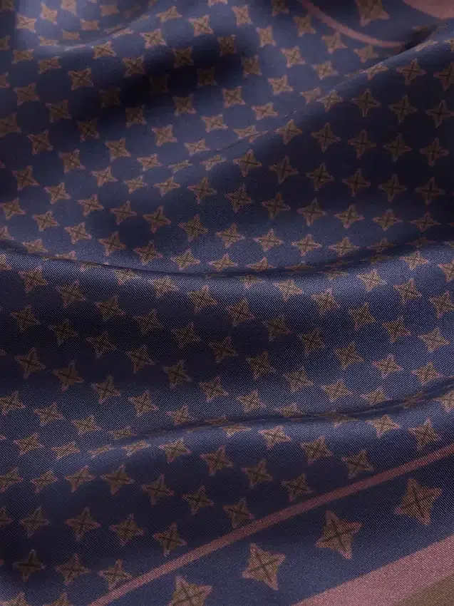 100% Silk Oversized Triangle Bandana Scarf