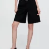 11" Mid Rise Longline Denim Shorts
