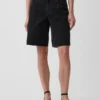 11" Mid Rise Longline Denim Shorts