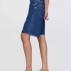 11" Mid Rise Longline Denim Shorts