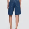 11" Mid Rise Longline Denim Shorts