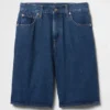 11" Mid Rise Longline Denim Shorts