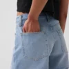 3.5" High Rise Relaxed Straight Denim Shorts