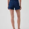 3.5" High Rise Sailor Relaxed Straight Denim Shorts