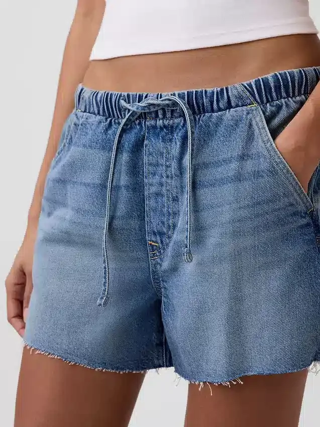 3.5” Low Slung Easy Denim Shorts