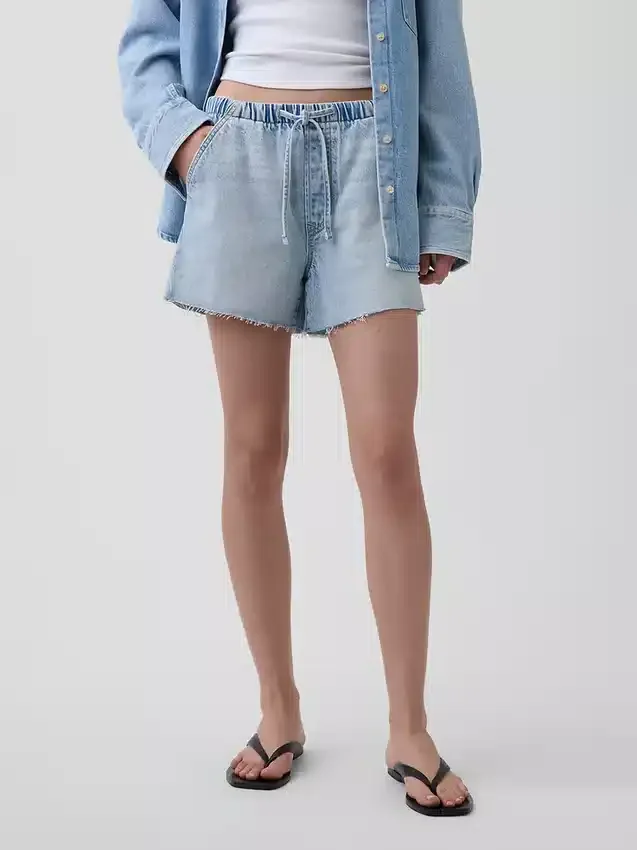 3.5” Ultrasoft Low Slung Easy Denim Shorts