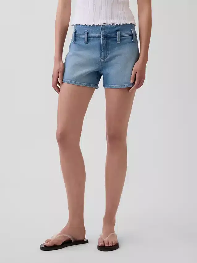 3" Low Rise Denim Shorts