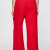 365 High Rise Linen-Blend Trousers