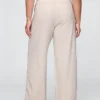 365 High Rise Linen-Blend Trousers