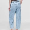 365 High Rise Ultrasoft Denim Pleated Ankle Trousers