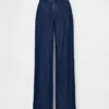 365 Low Rise Denim Pleated Trousers