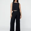 365 Low Rise Linen-Blend Trousers