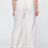 365 Low Rise Linen-Blend Trousers