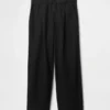 365 Low Rise Linen-Blend Trousers