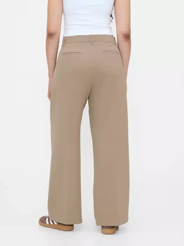 365 Low Rise Pleated Wide-Leg Trousers