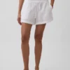 4" Mid Rise Cotton Gauze Easy Shorts
