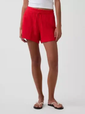 4″ Mid Rise Cotton Gauze Easy Shorts