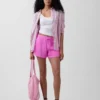 4" Mid Rise Cotton Gauze Easy Shorts