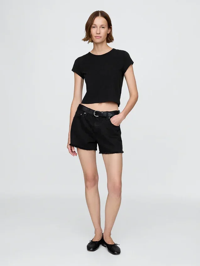 4" Mid Rise Ultrasoft Relaxed Cutoff Shorts