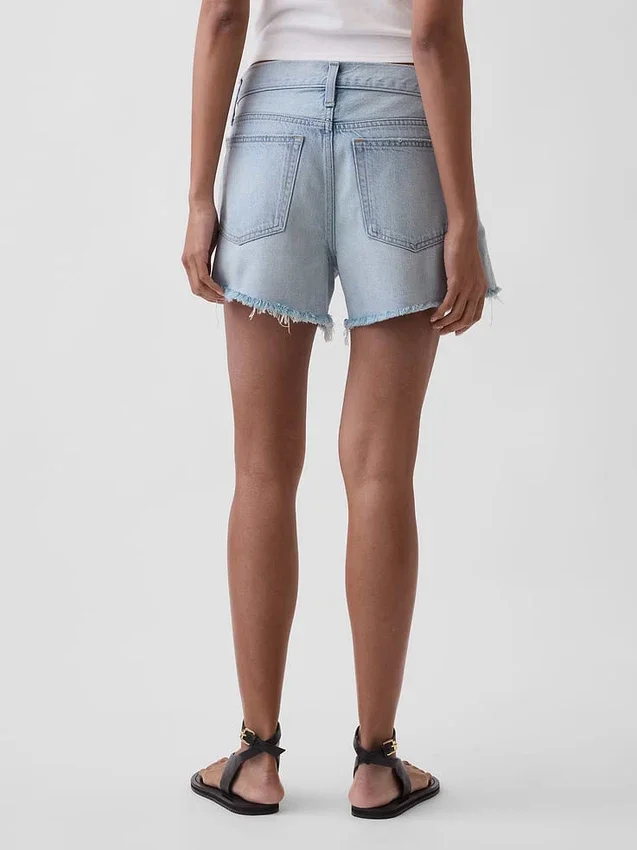 4" Mid Rise Ultrasoft Relaxed Cutoff Shorts