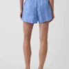4" Seersucker Plaid Boxer Shorts