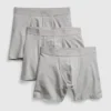 5" Organic Stretch Cotton Boxer Briefs (3-Pack)