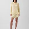 6" Linen-Blend Easy Shorts